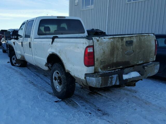 1FTWW31579EA65321 - 2009 FORD F350 SUPER WHITE photo 3