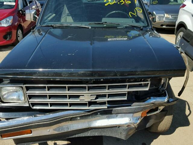 1GNCT18Z9K0197287 - 1989 CHEVROLET BLAZER S10 BLACK photo 7