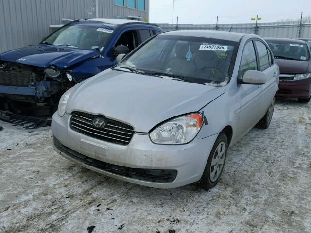 KMHCN4BC8AU515153 - 2010 HYUNDAI ACCENT GLS SILVER photo 2