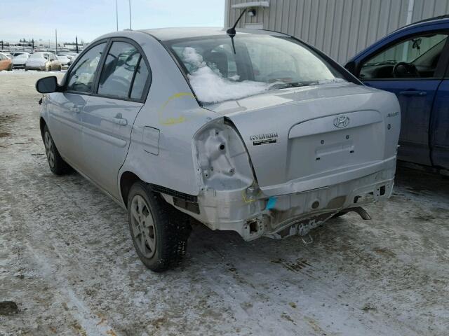 KMHCN4BC8AU515153 - 2010 HYUNDAI ACCENT GLS SILVER photo 3