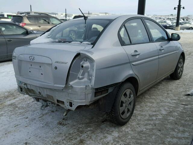 KMHCN4BC8AU515153 - 2010 HYUNDAI ACCENT GLS SILVER photo 4