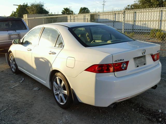 JH4CL96814C016796 - 2004 ACURA TSX WHITE photo 3