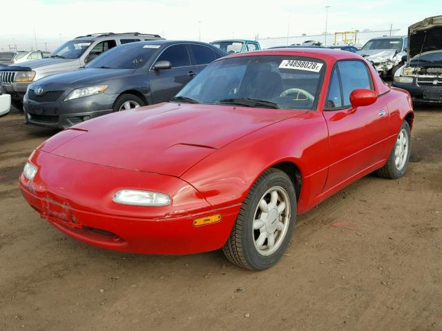 JM1NA3519L0154877 - 1990 MAZDA MX-5 MIATA RED photo 2