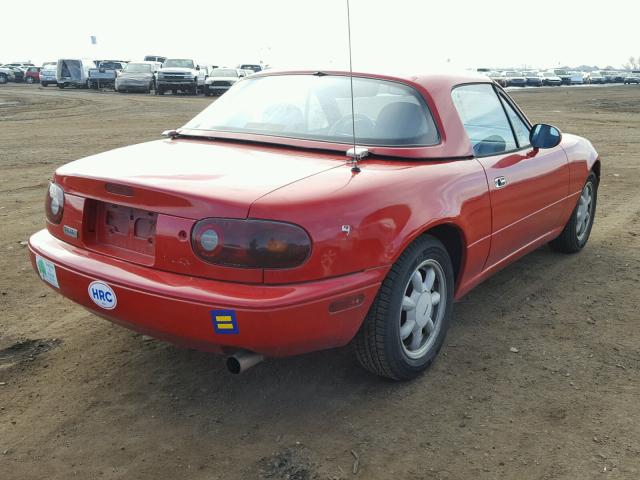 JM1NA3519L0154877 - 1990 MAZDA MX-5 MIATA RED photo 4