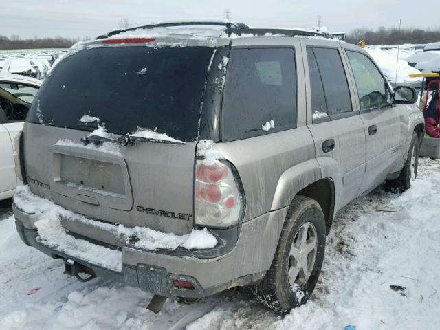 1GNDT13S832223480 - 2003 CHEVROLET TRAILBLAZE BEIGE photo 4