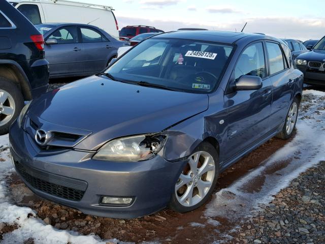 JM1BK344981184412 - 2008 MAZDA 3 HATCHBAC GRAY photo 2