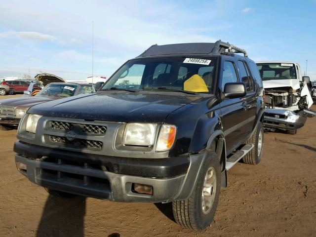 5N1ED28Y5YC565186 - 2000 NISSAN XTERRA XE BLACK photo 2