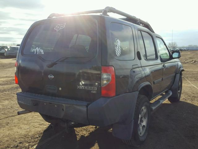 5N1ED28Y5YC565186 - 2000 NISSAN XTERRA XE BLACK photo 4