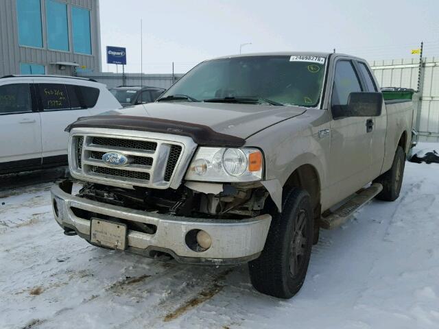 1FTPX14V37FB70706 - 2007 FORD F150 BEIGE photo 2