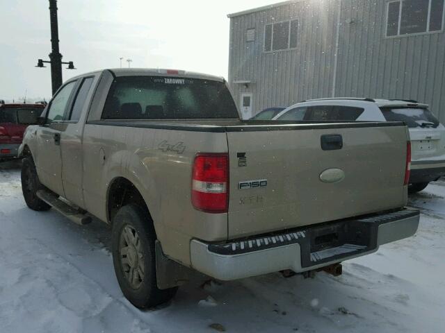 1FTPX14V37FB70706 - 2007 FORD F150 BEIGE photo 3