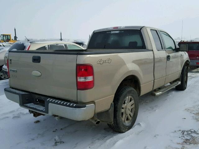 1FTPX14V37FB70706 - 2007 FORD F150 BEIGE photo 4