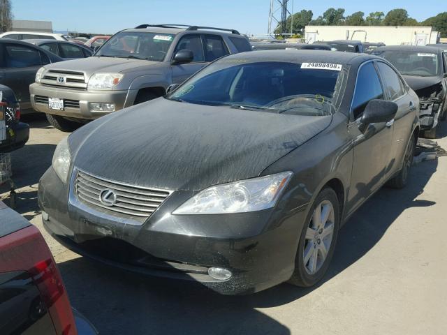 JTHBJ46G672068284 - 2007 LEXUS ES 350 BLACK photo 2