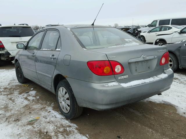 1NXBR32E13Z147610 - 2003 TOYOTA COROLLA CE GRAY photo 3