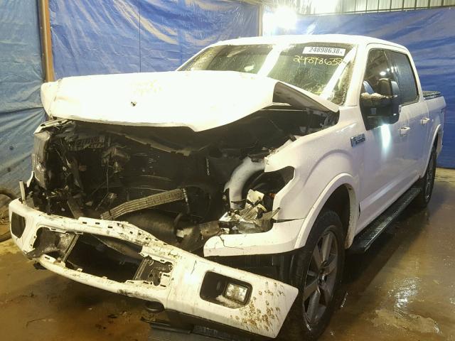 1FTEW1EF9GFD52699 - 2016 FORD F150 SUPER WHITE photo 2