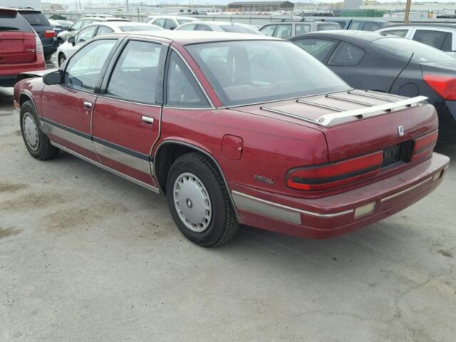 2G4WB54T3P1450807 - 1993 BUICK REGAL CUST RED photo 3