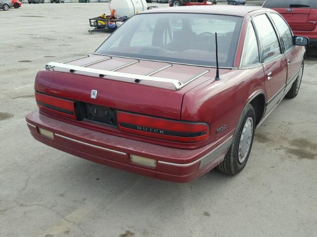 2G4WB54T3P1450807 - 1993 BUICK REGAL CUST RED photo 4