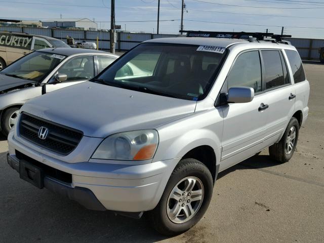 2HKYF18493H620822 - 2003 HONDA PILOT EX SILVER photo 2