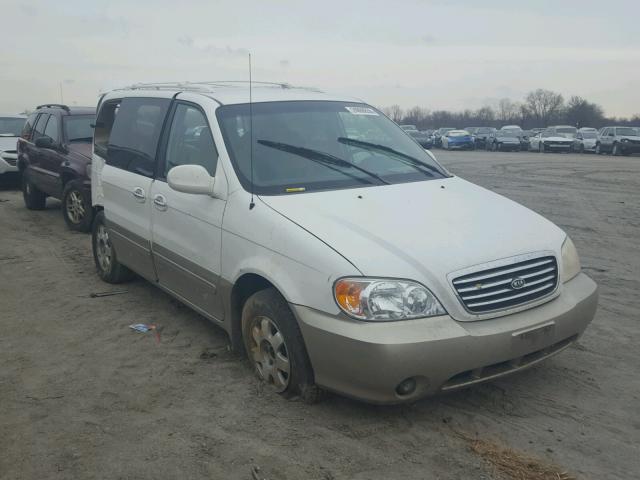 KNDUP131036477018 - 2003 KIA SEDONA EX WHITE photo 1