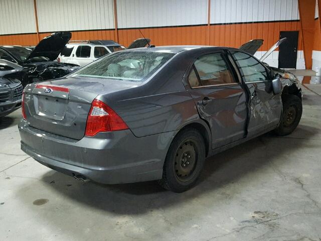 3FAHP0HA7CR279002 - 2012 FORD FUSION SE GRAY photo 4