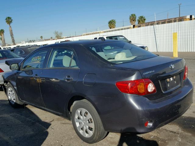 1NXBU4EE4AZ201463 - 2010 TOYOTA COROLLA BA CHARCOAL photo 3