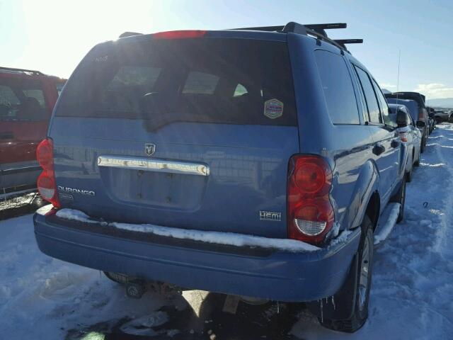 1D4HB58D25F518927 - 2005 DODGE DURANGO LI BLUE photo 4