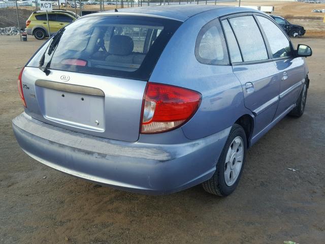 KNADC165936177601 - 2003 KIA RIO CINCO GRAY photo 4