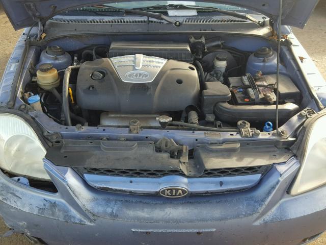 KNADC165936177601 - 2003 KIA RIO CINCO GRAY photo 7