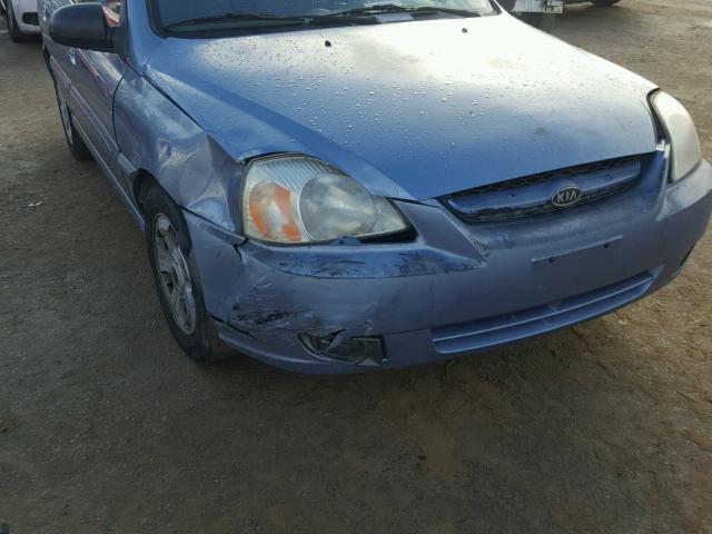 KNADC165936177601 - 2003 KIA RIO CINCO GRAY photo 9