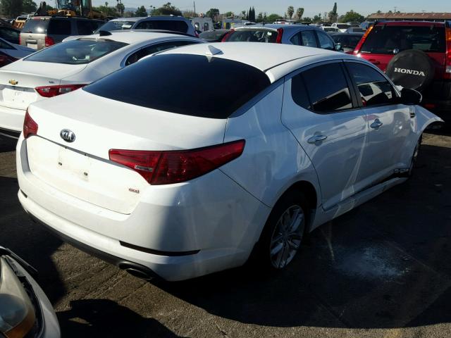 KNAGM4A7XD5379956 - 2013 KIA OPTIMA LX WHITE photo 4