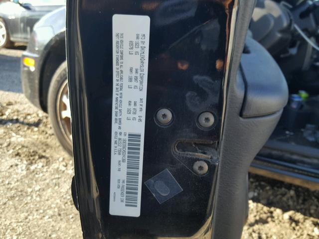 1B3ES56CX5D241368 - 2005 DODGE NEON SXT BLACK photo 10