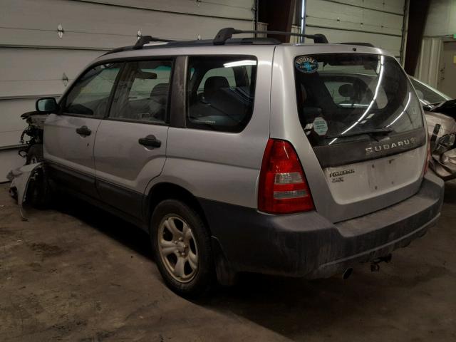 JF1SG63615H716931 - 2005 SUBARU FORESTER 2 SILVER photo 3