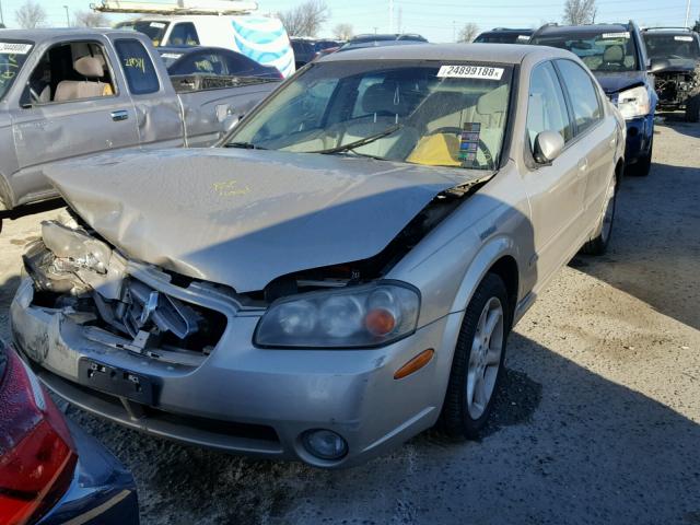 JN1DA31D62T202881 - 2002 NISSAN MAXIMA GLE GOLD photo 2