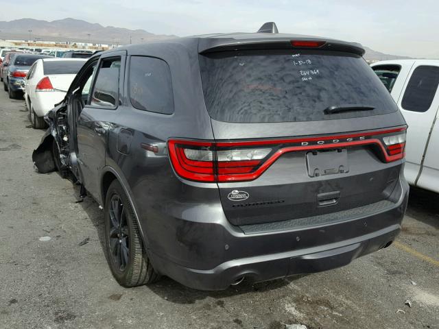 1C4RDHDGXHC936333 - 2017 DODGE DURANGO GT GRAY photo 3