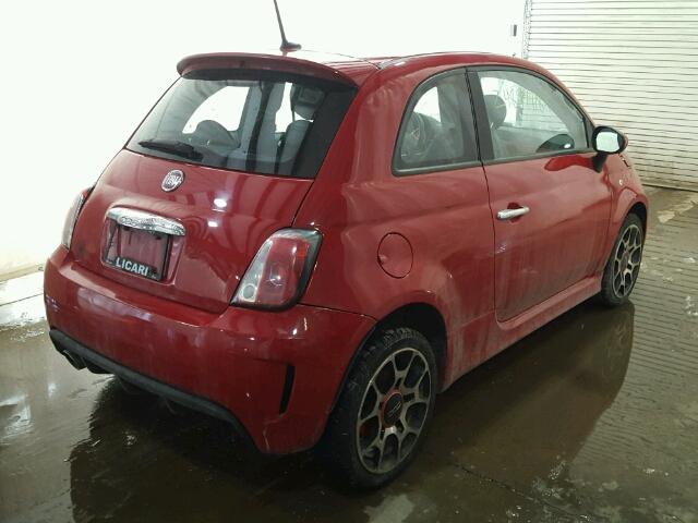 3C3CFFHH4DT543325 - 2013 FIAT 500 SPORT RED photo 4