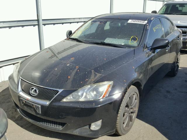 JTHCK262685026465 - 2008 LEXUS IS 250 BLACK photo 2