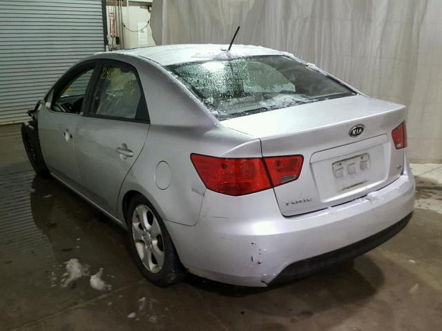 KNAFU4A20A5254315 - 2010 KIA FORTE EX SILVER photo 3