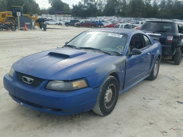 1FAFP40473F339829 - 2003 FORD MUSTANG BLUE photo 2