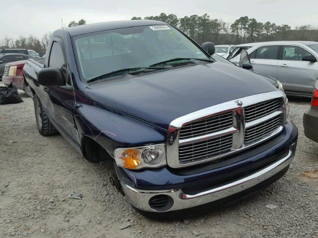 1D7HA16N05J654268 - 2005 DODGE RAM 1500 S BLUE photo 1