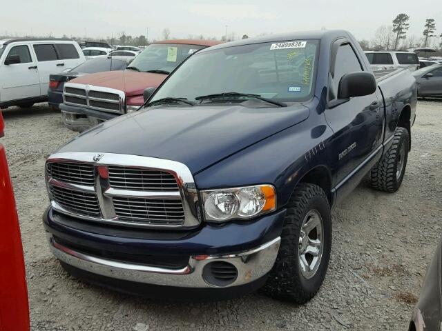 1D7HA16N05J654268 - 2005 DODGE RAM 1500 S BLUE photo 2