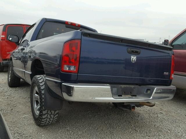 1D7HA16N05J654268 - 2005 DODGE RAM 1500 S BLUE photo 3