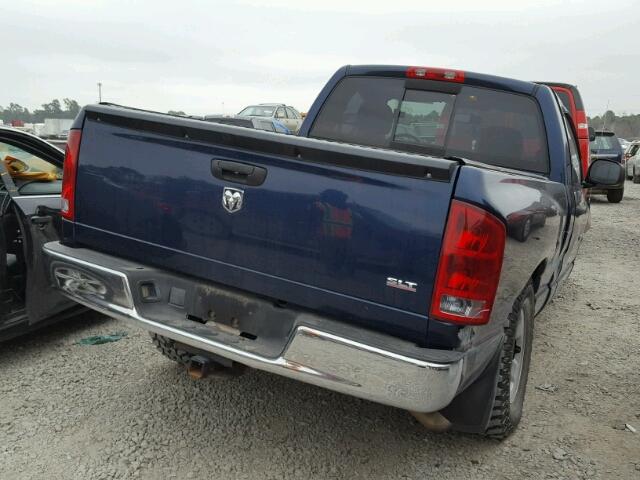 1D7HA16N05J654268 - 2005 DODGE RAM 1500 S BLUE photo 4