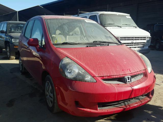 JHMGD38447S016064 - 2007 HONDA FIT RED photo 1