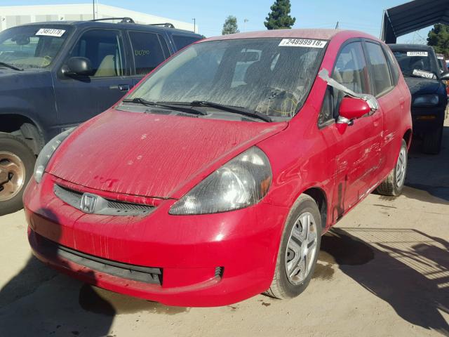 JHMGD38447S016064 - 2007 HONDA FIT RED photo 2