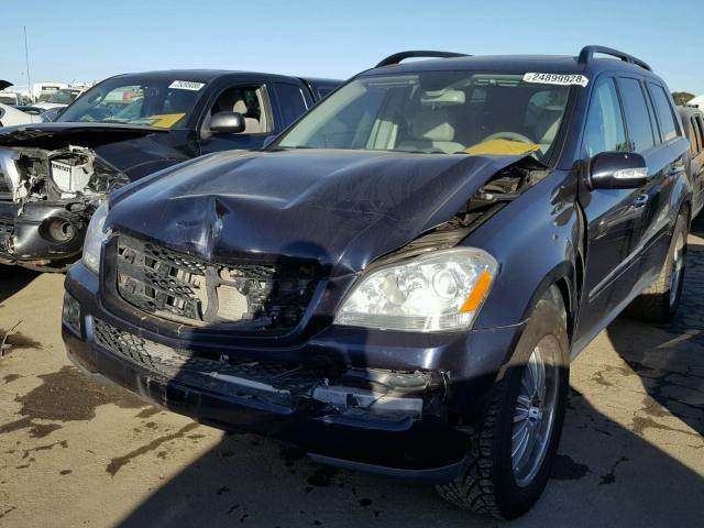 4JGBF71E17A133828 - 2007 MERCEDES-BENZ GL 450 4MA BLUE photo 2