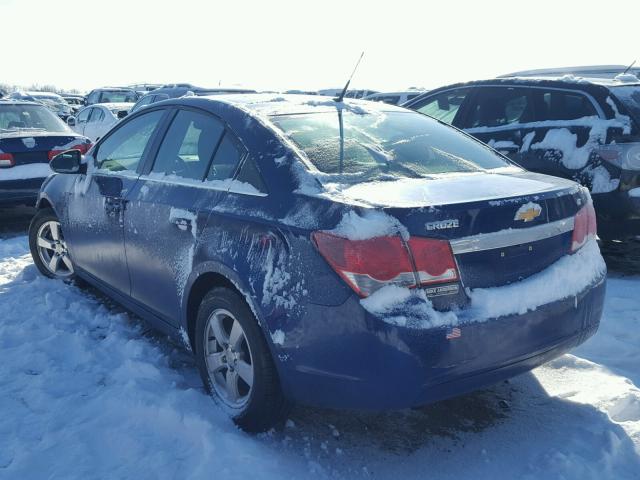 1G1PC5SB5D7221990 - 2013 CHEVROLET CRUZE LT BLUE photo 3