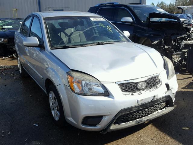 KNADH4A30A6627657 - 2010 KIA RIO LX SILVER photo 1