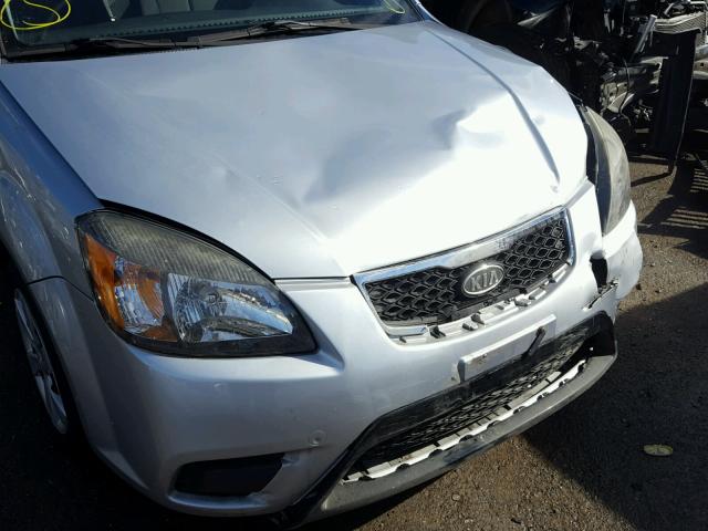 KNADH4A30A6627657 - 2010 KIA RIO LX Արծաթագույն լուսանկար 9