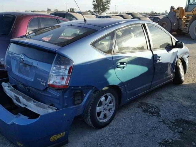 JTDKB20U340080773 - 2004 TOYOTA PRIUS BLUE photo 4