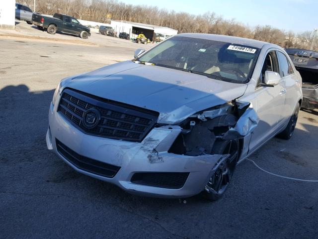 1G6AB5RA2D0128322 - 2013 CADILLAC ATS LUXURY SILVER photo 2