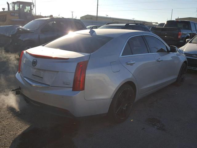 1G6AB5RA2D0128322 - 2013 CADILLAC ATS LUXURY SILVER photo 4